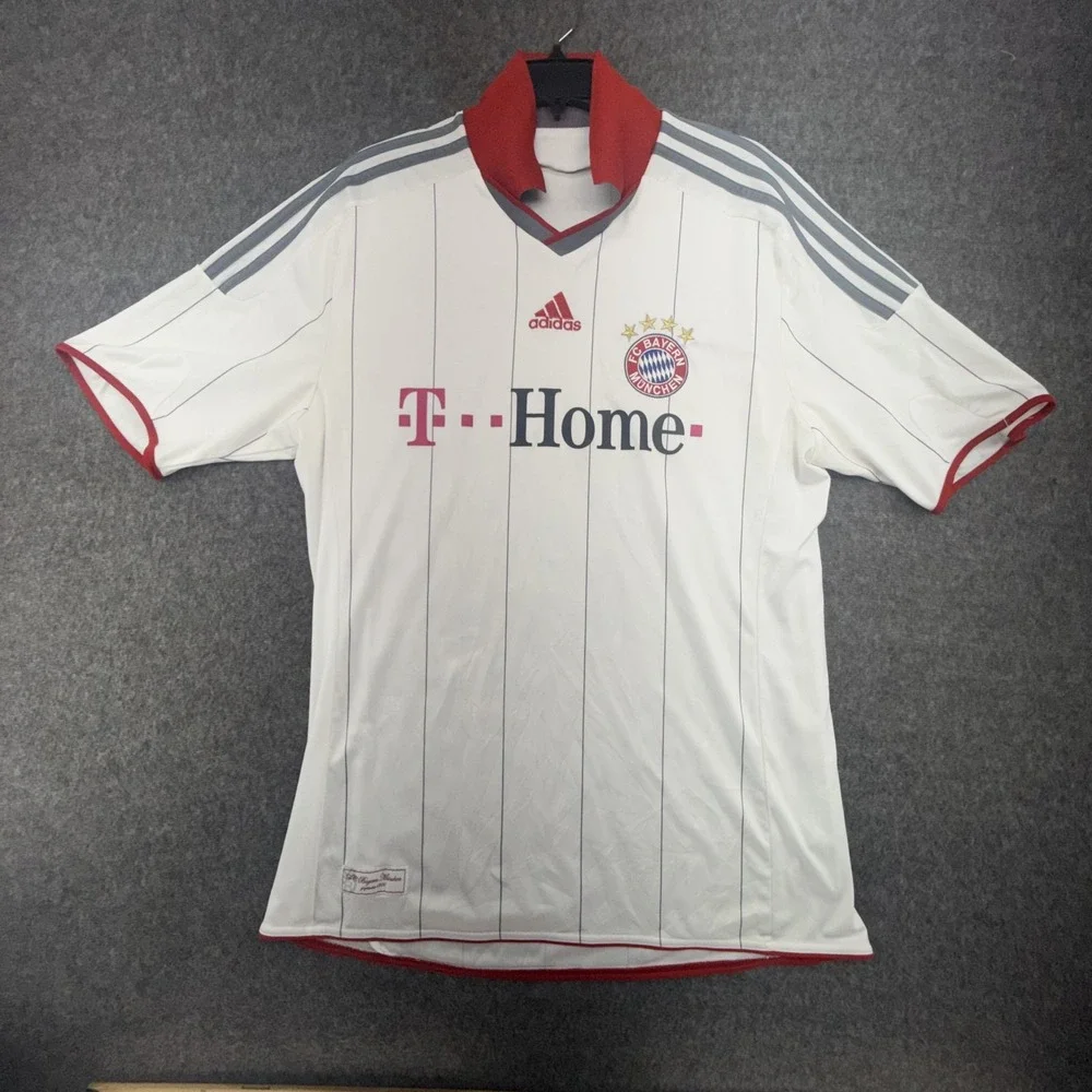 Adidas FC Bayern Munich Jersey Mens M White P06625 Pulford Soccer Shirt